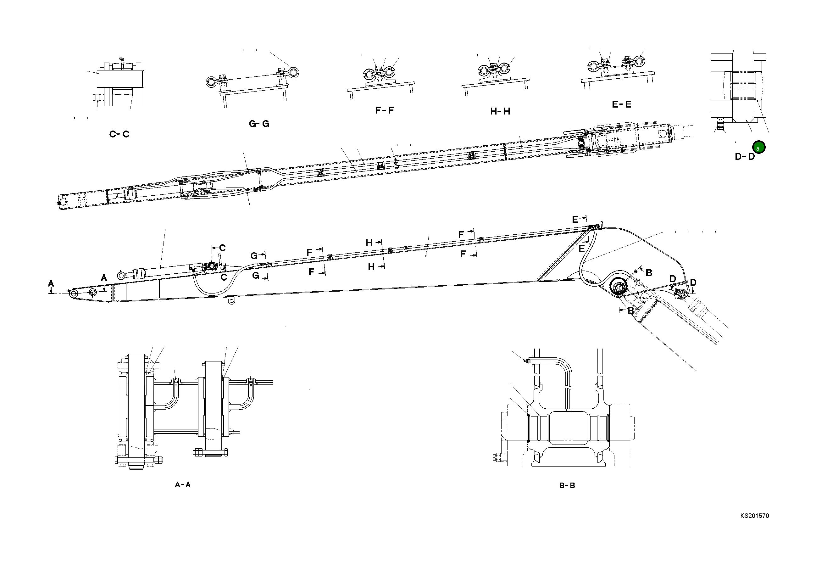 Палец 20Y-70-31160 Komatsu
