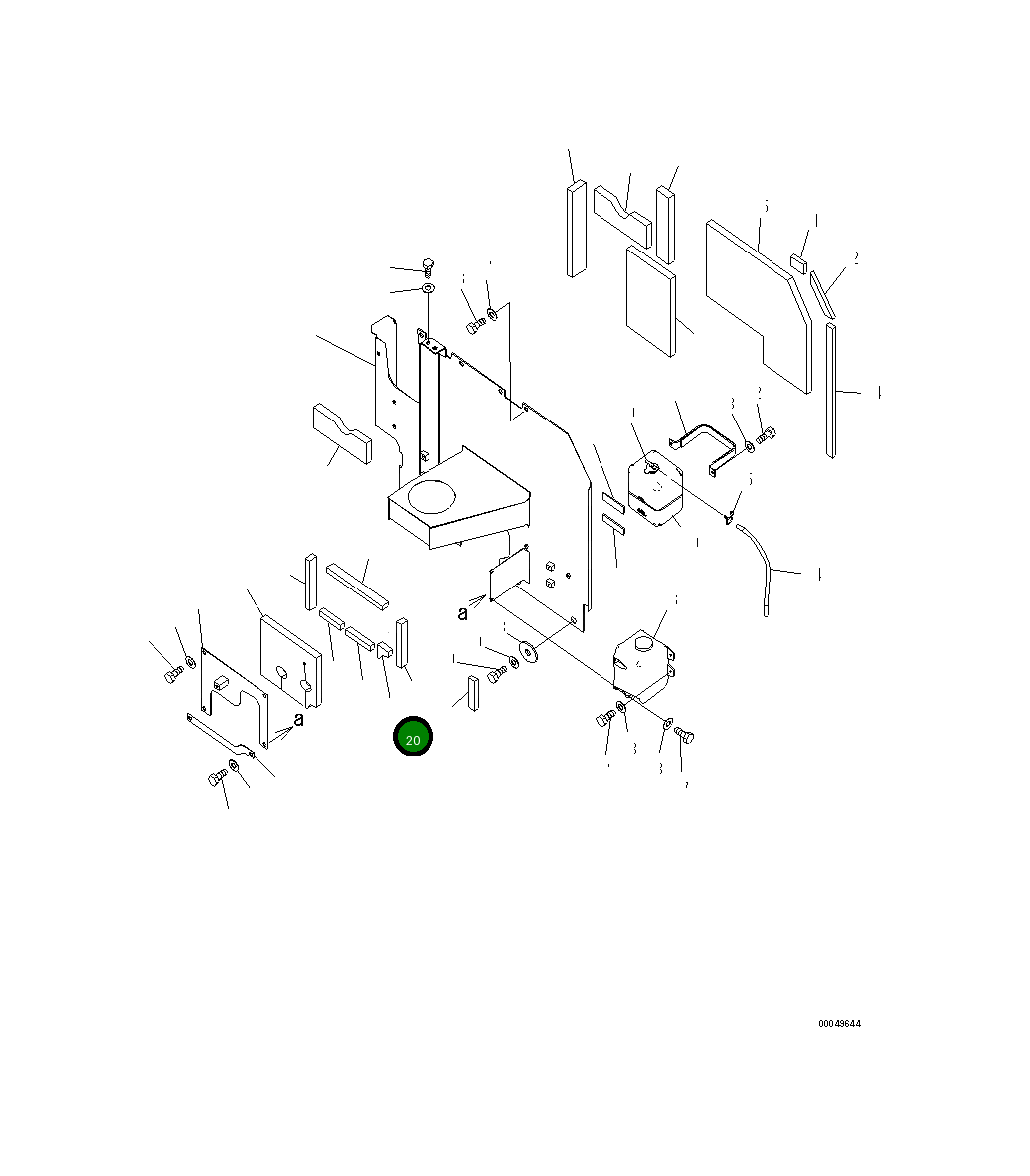 Лист 20Y-54-71661 Komatsu