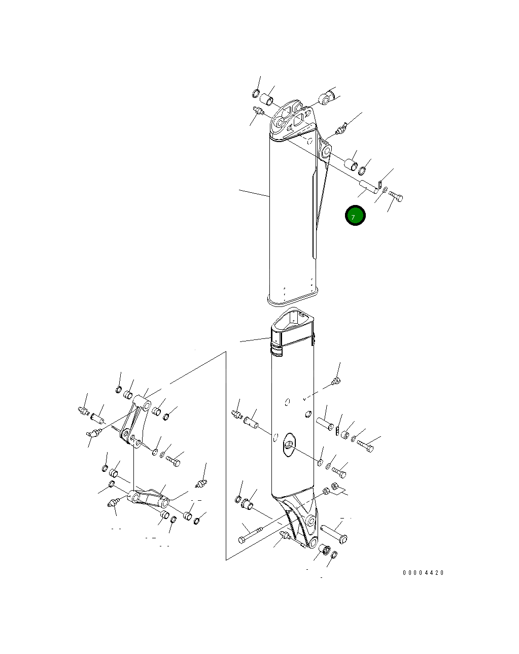 Палец 21W-957-2121 Komatsu
