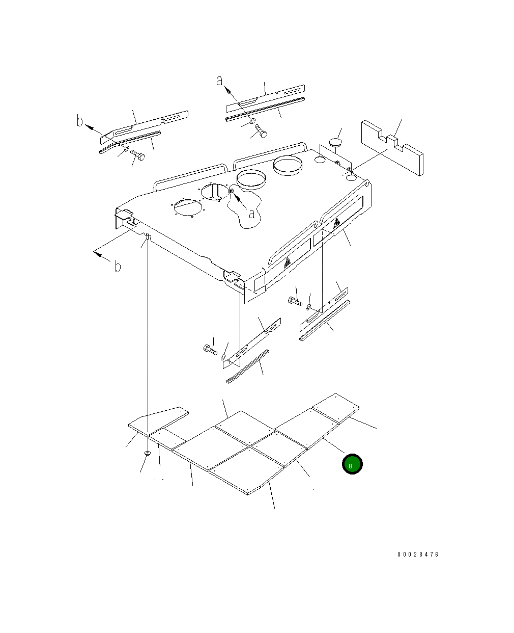 Лист 198-54-77320 Komatsu