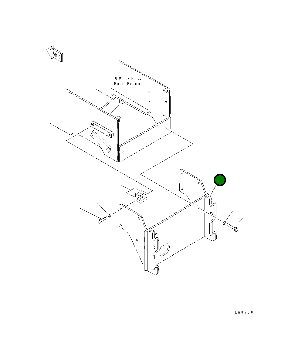 Кронштейн 363-855-3820 Komatsu