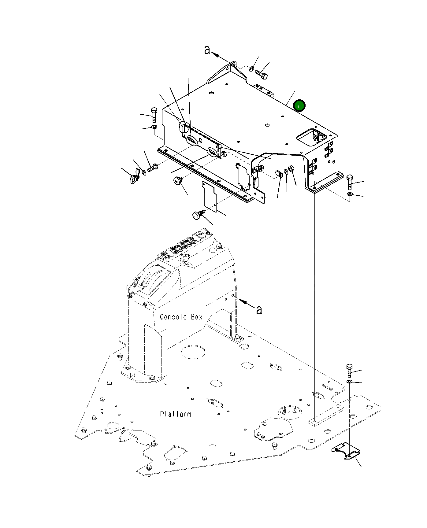 Кронштейн 23B-54-82841 Komatsu