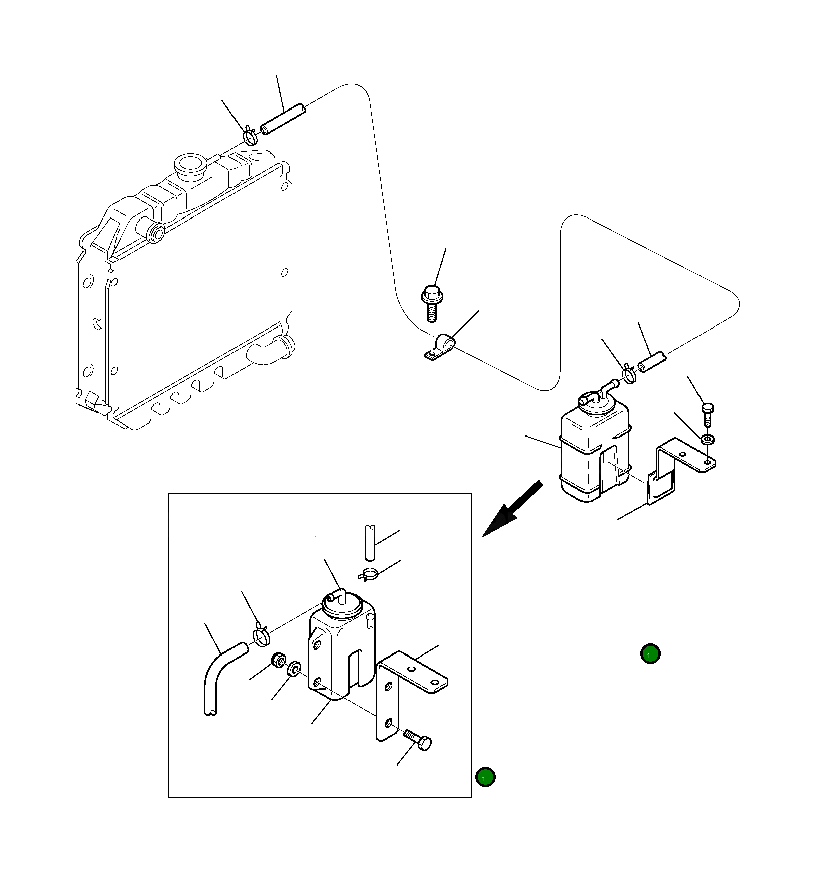 Опора 3F0509603 Komatsu