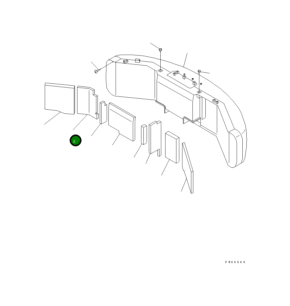 Лист 201-46-74151 Komatsu