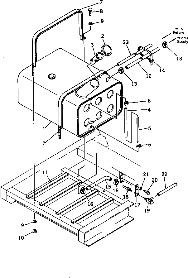 Лента бака TEN0004-02139 Komatsu