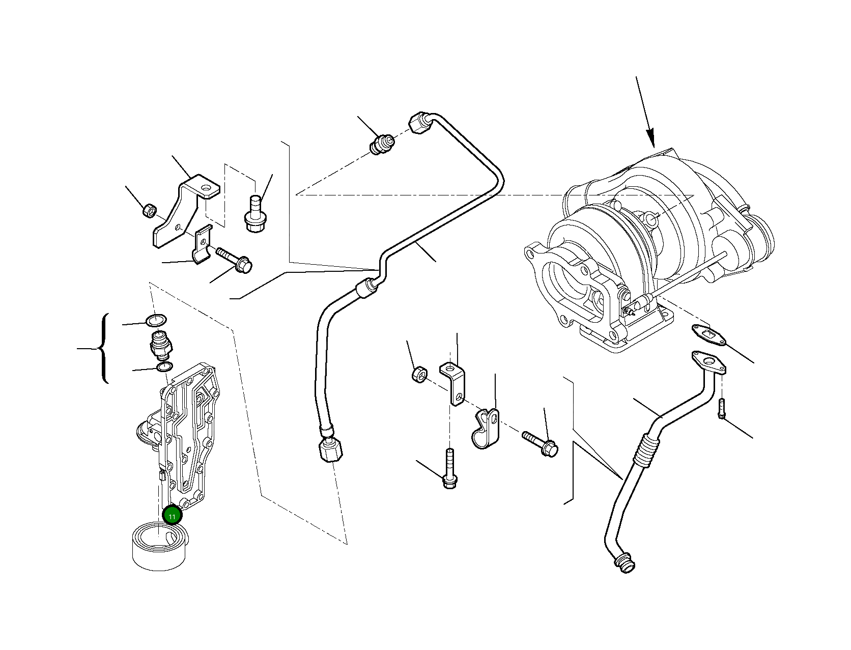 Кронштейн EA98487328 Komatsu