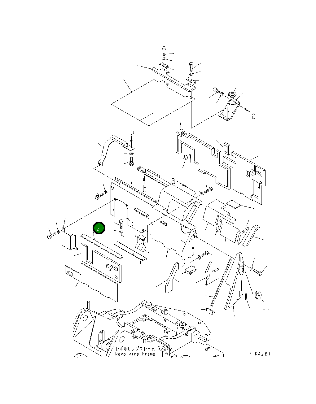 Лист 21Y-54-17820 Komatsu