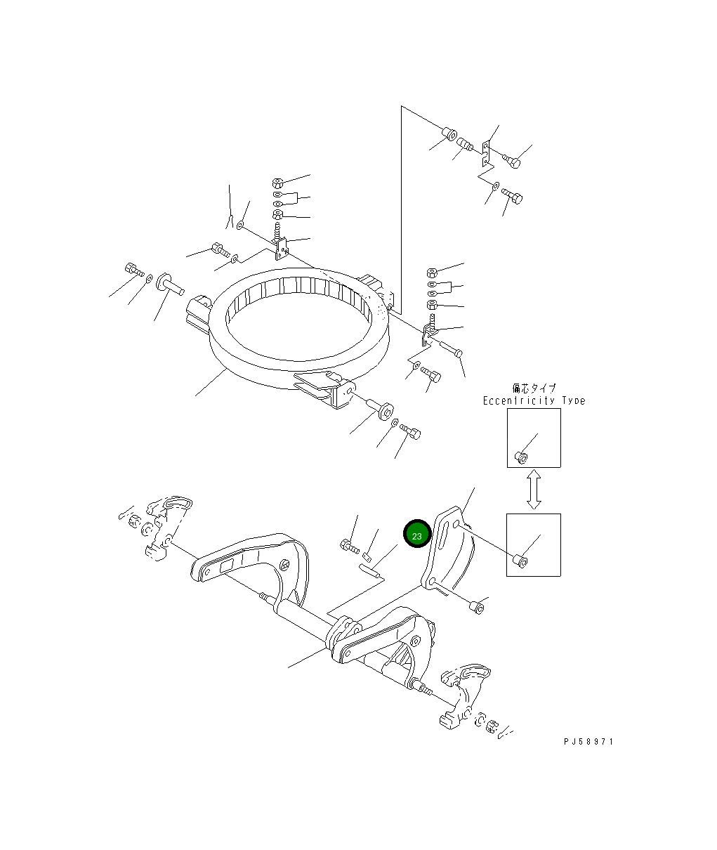 Палец 232-735-4390 Komatsu