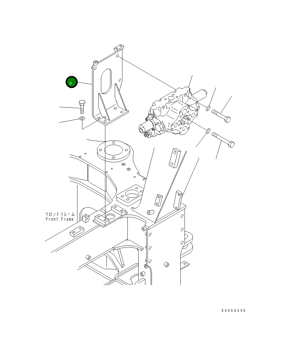 Кронштейн 56D-61-21460 Komatsu