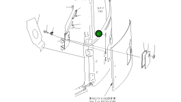 Палец 21W-54-38460 Komatsu