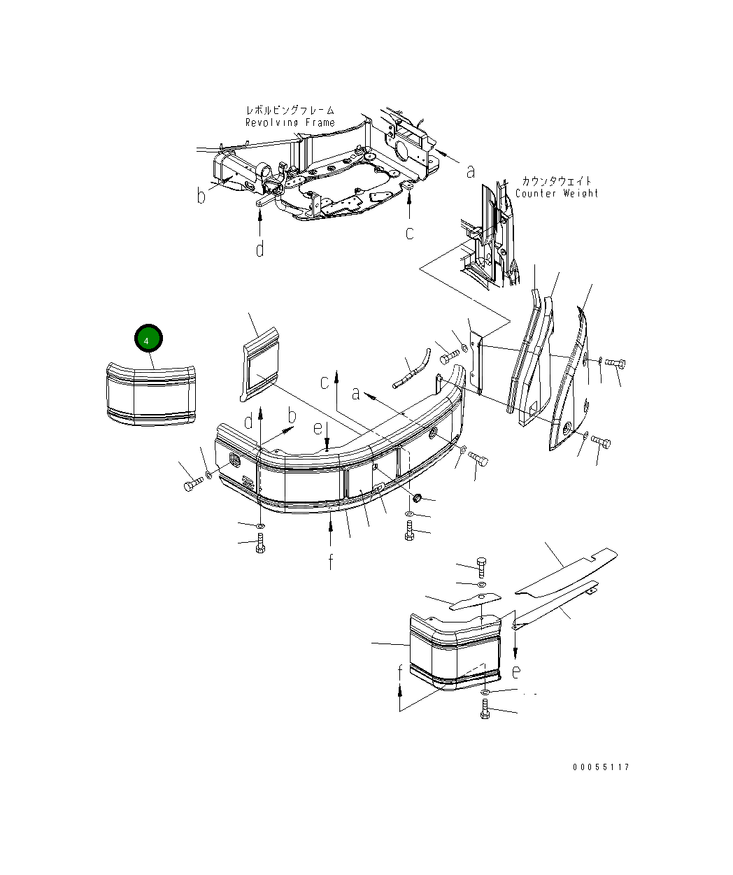 Лист 22F-54-22910 Komatsu