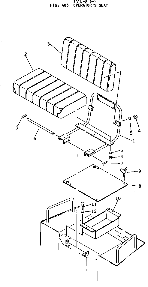 Основание седла 257-60-15201 Komatsu