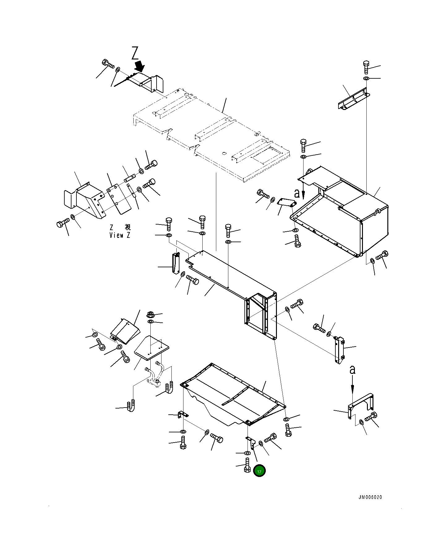 Кронштейн 561-89-86270 Komatsu
