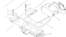 Кронштейн BW012213 Komatsu