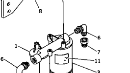 Кронштейн 6711-21-6530 Komatsu