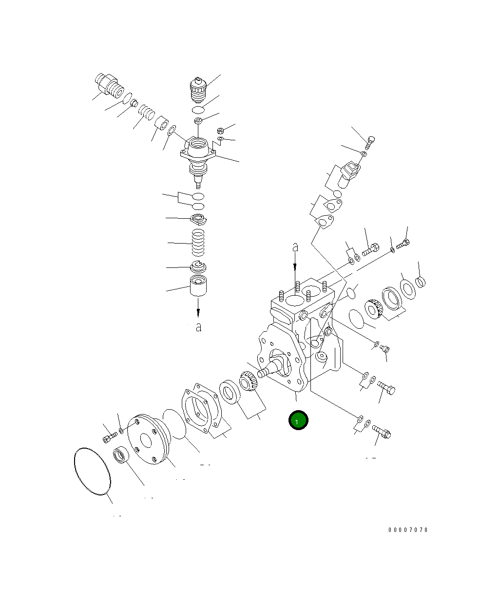 Корпус, в сборе ND094100-0382 Komatsu
