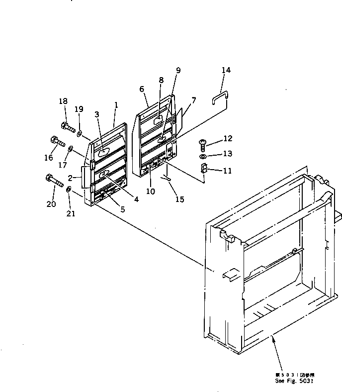 Воздуховод 21N-54-12110 Komatsu