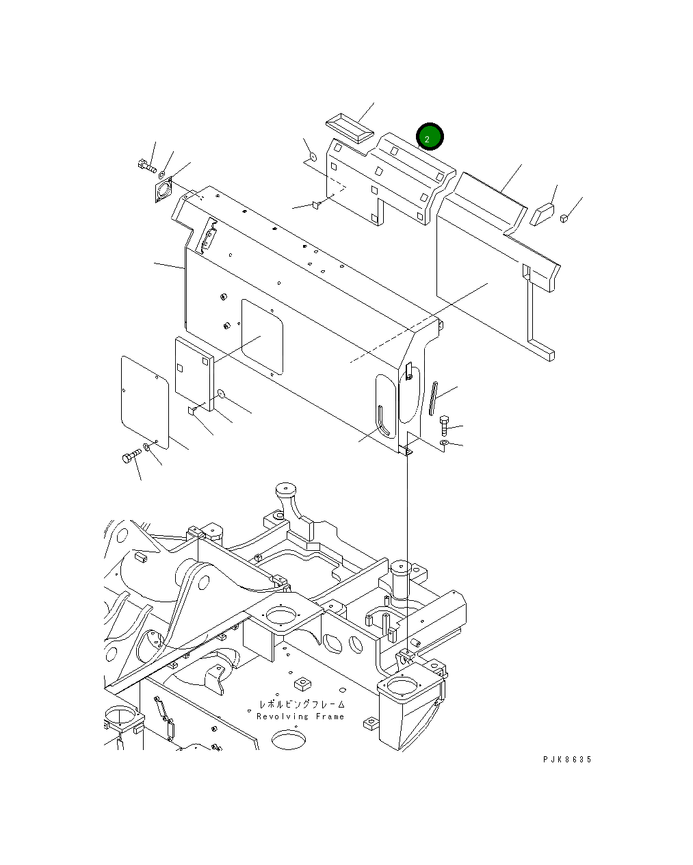 Лист 21W-54-31213 Komatsu