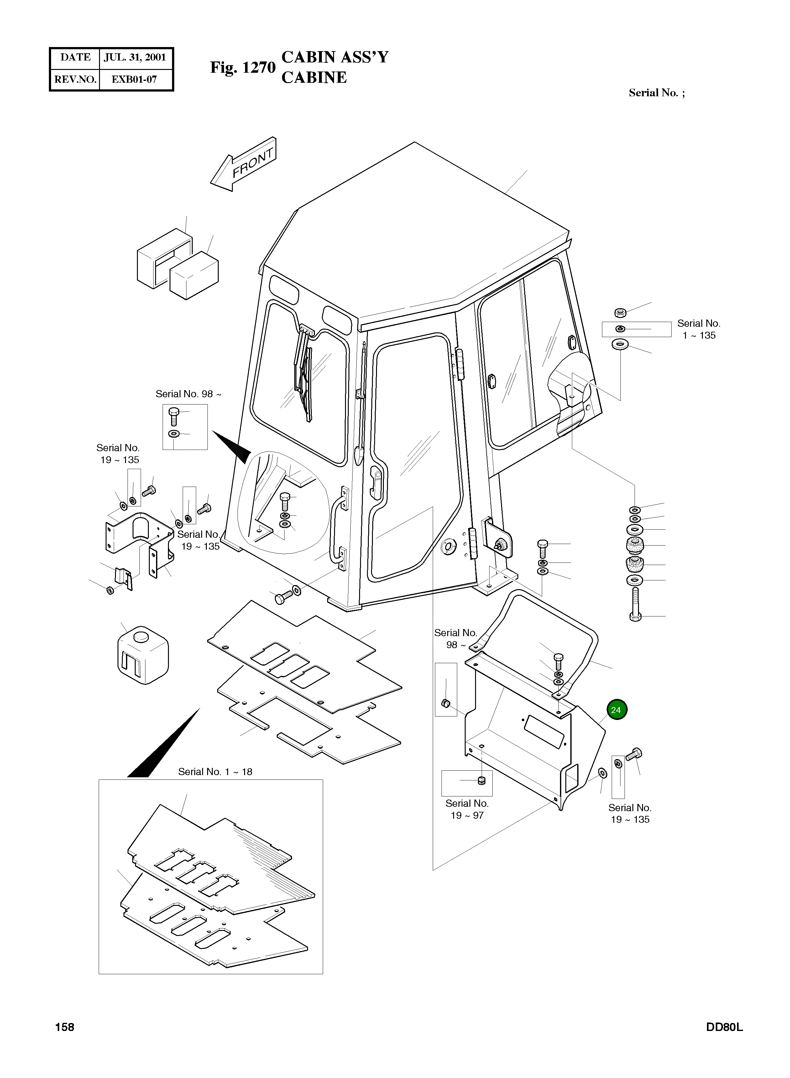 Кронштейн 5197-1153B Komatsu
