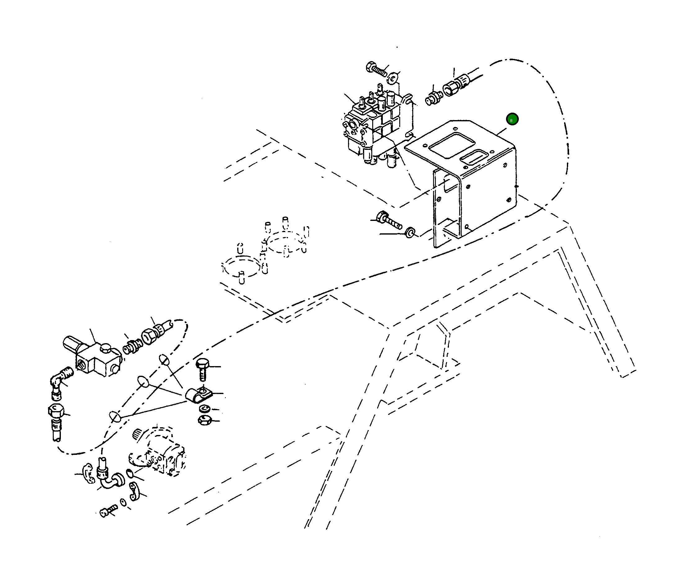 Кронштейн 4228770M91 Komatsu