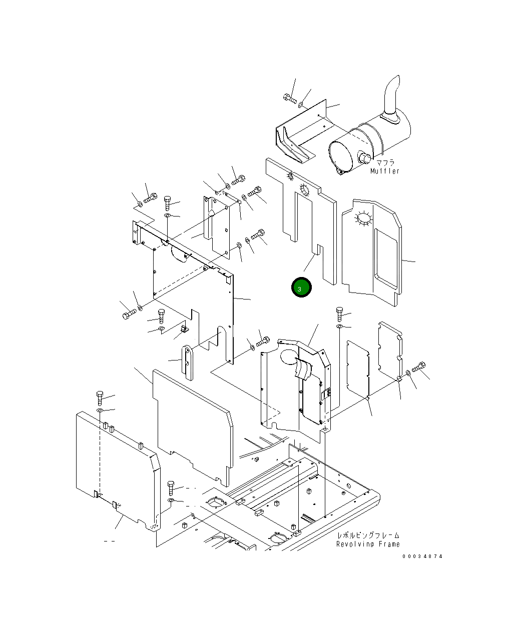 Лист 20E-54-K3051 Komatsu