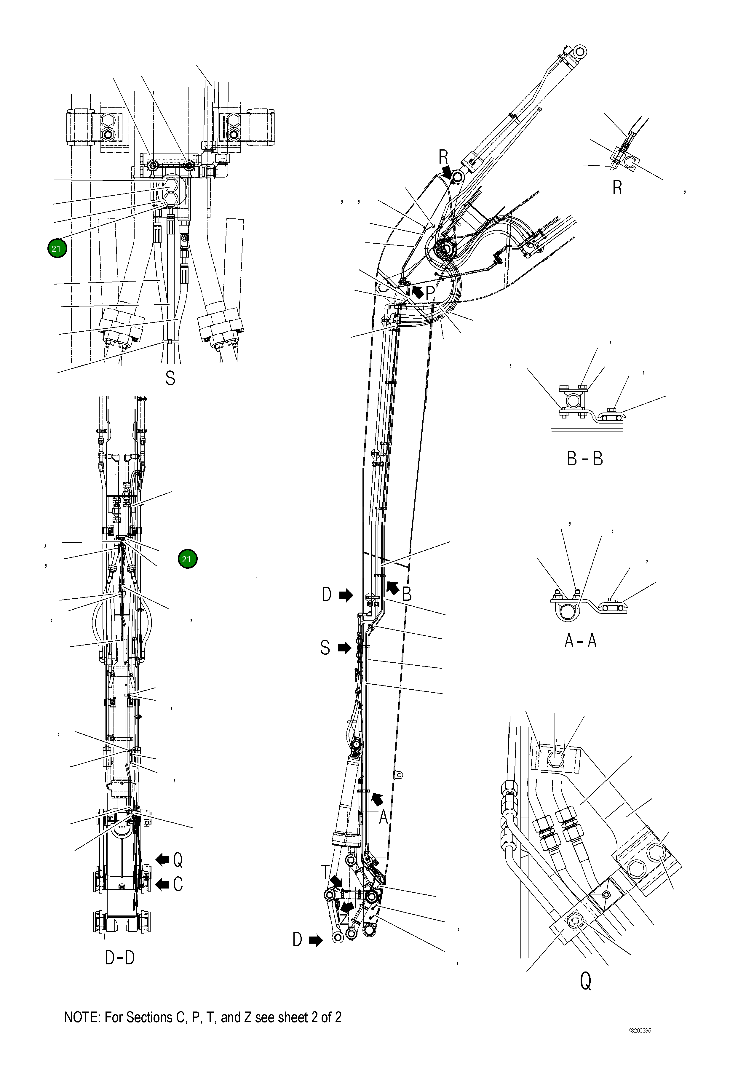 Кронштейн 207-70-KH351 Komatsu