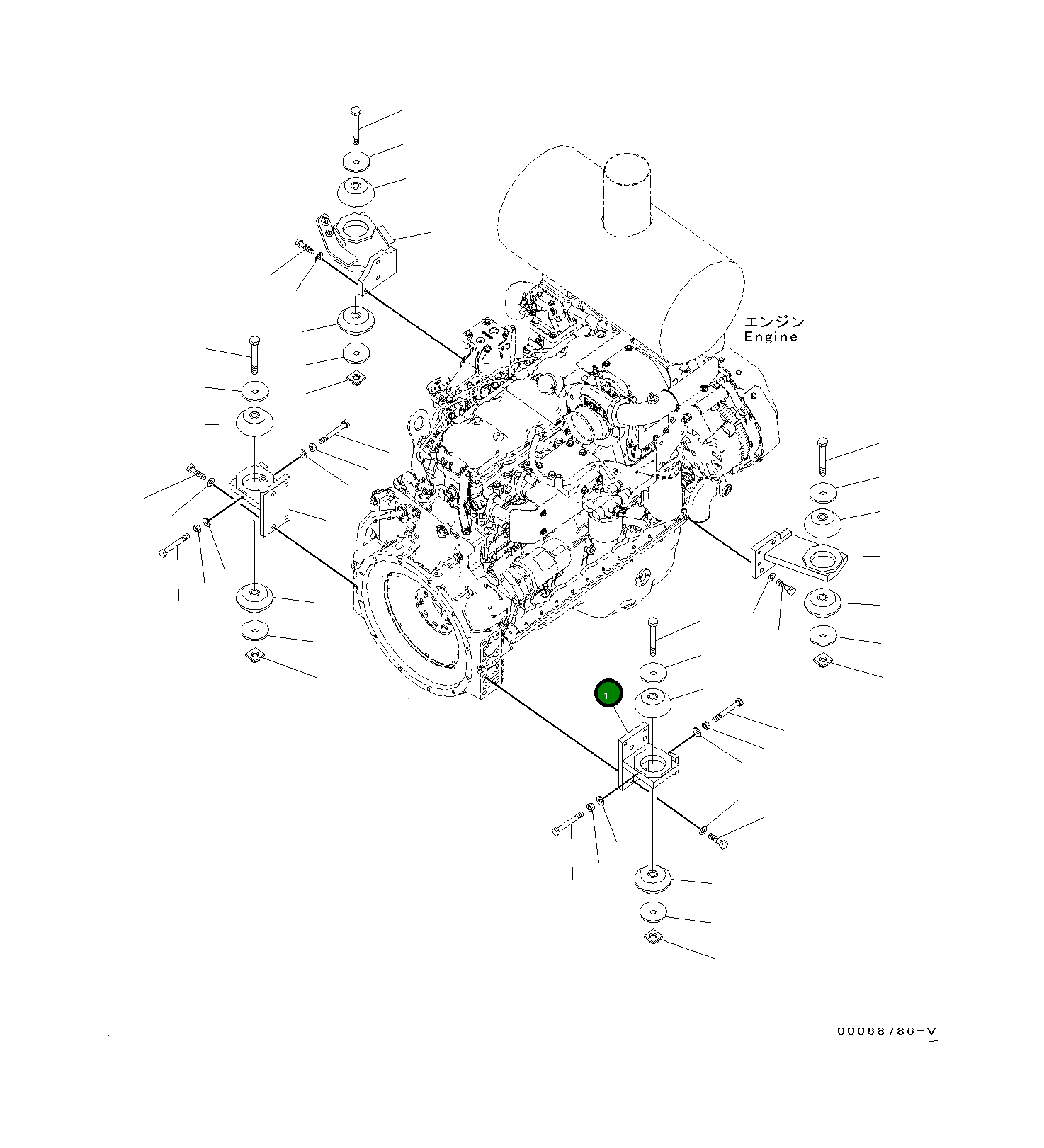 Кронштейн 419-01-48181 Komatsu
