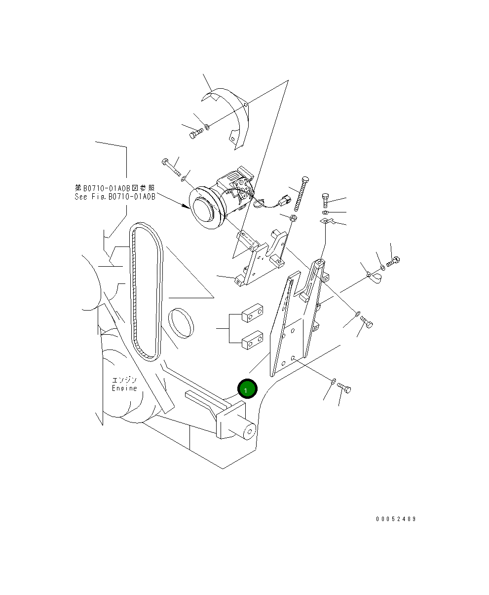 Кронштейн 17A-911-3661 Komatsu