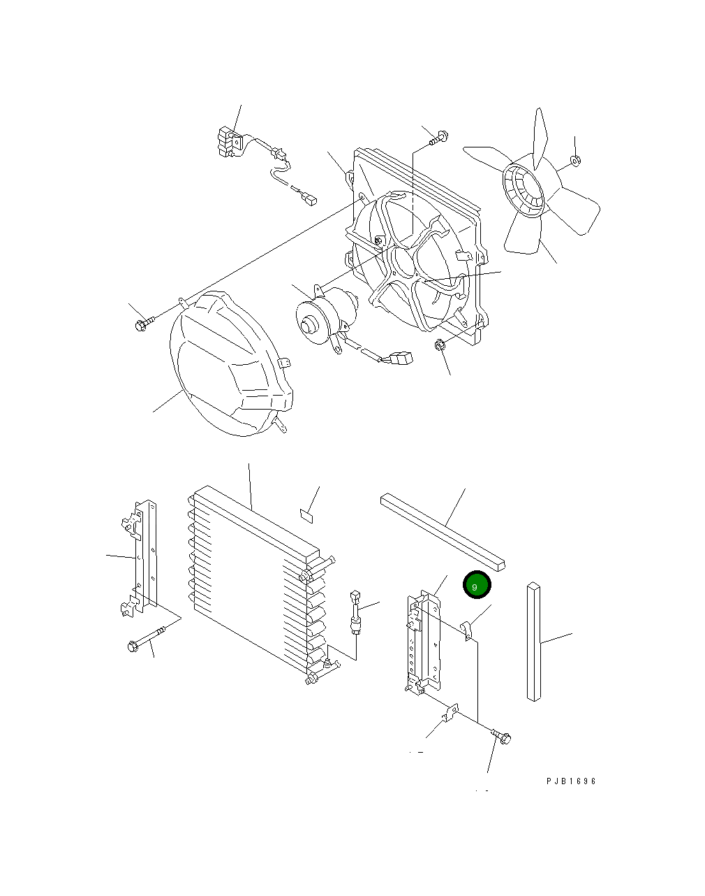 Кронштейн ND047780-1660 Komatsu