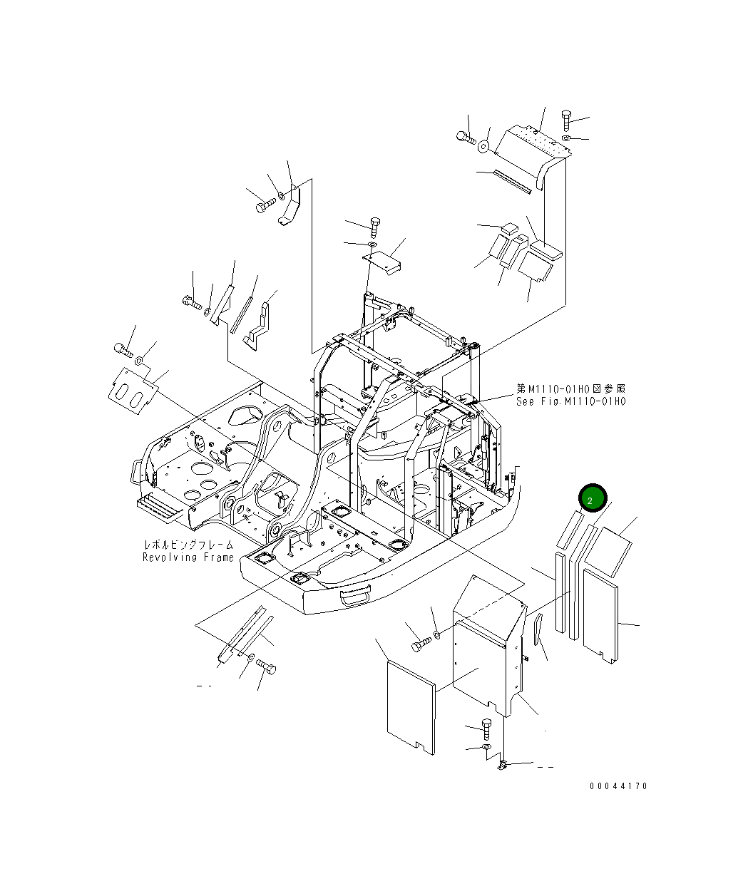 Лист 22U-54-26790 Komatsu