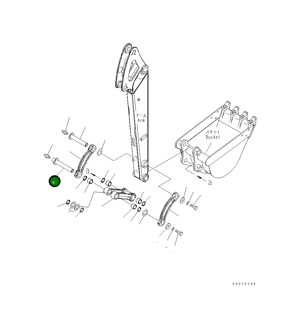 Палец 22L-70-21610 Komatsu