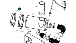 Лента 143 855 H1 Komatsu