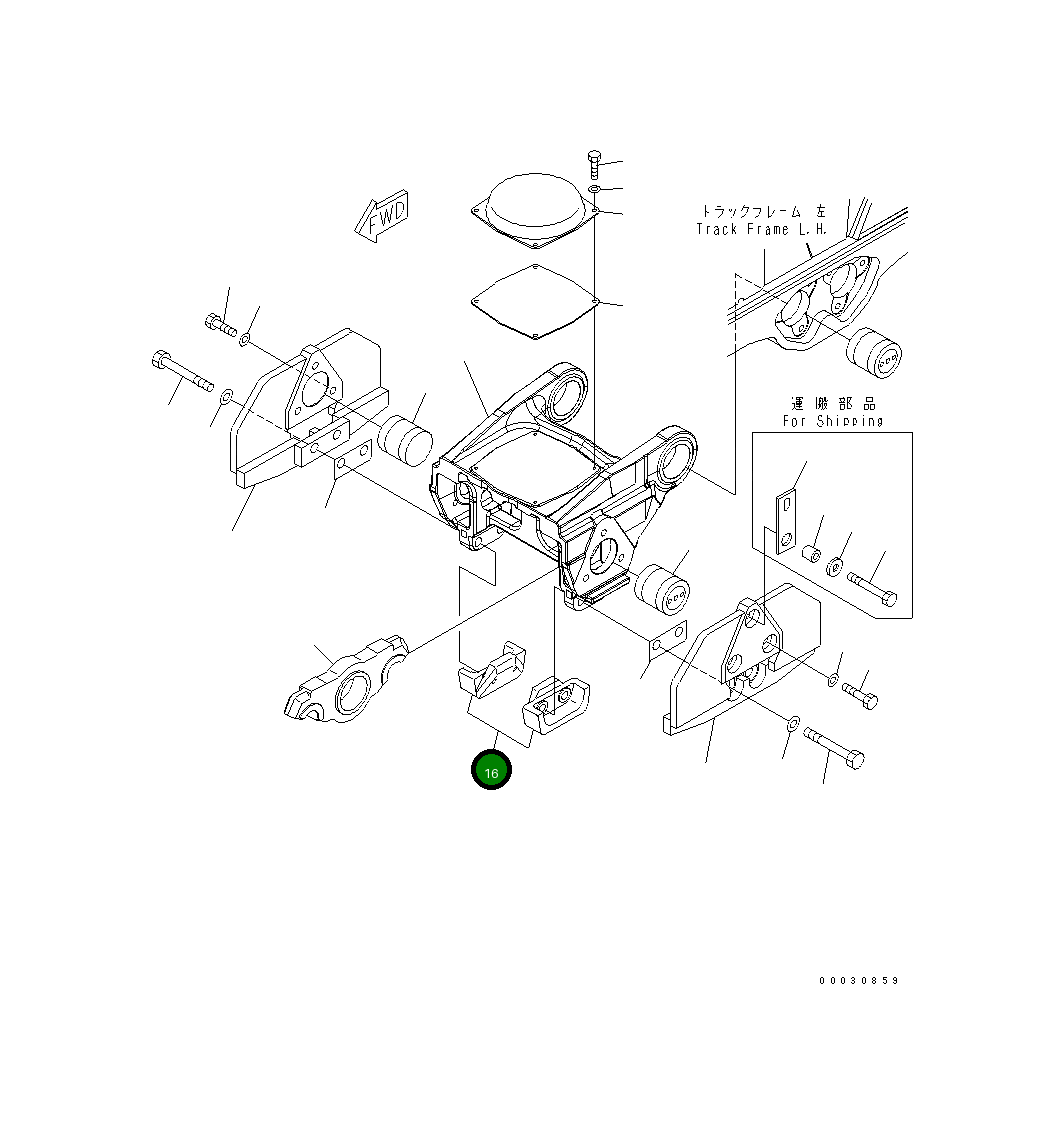 Направляющая 198-30-67581 Komatsu