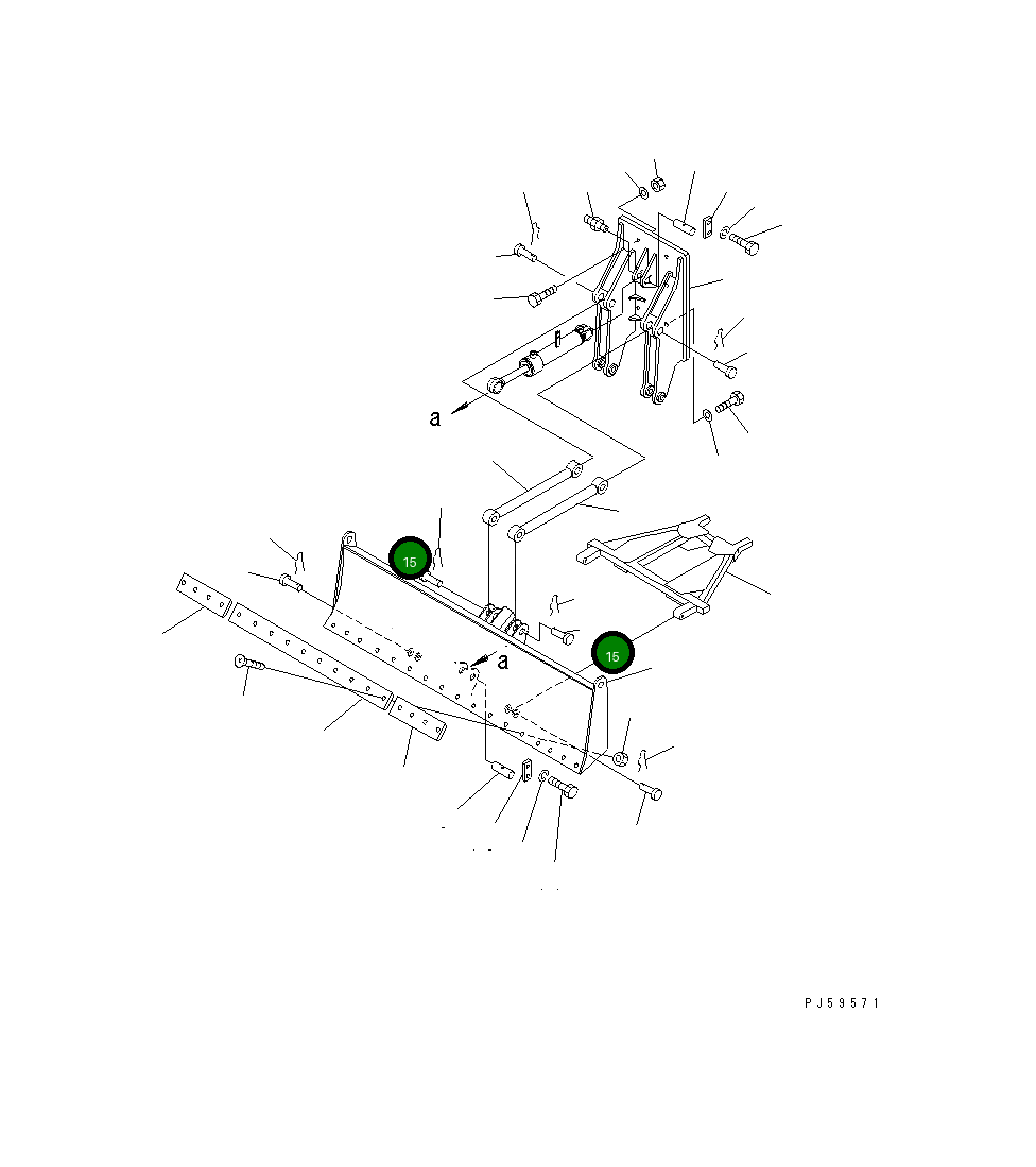 Палец 237-71-11250 Komatsu