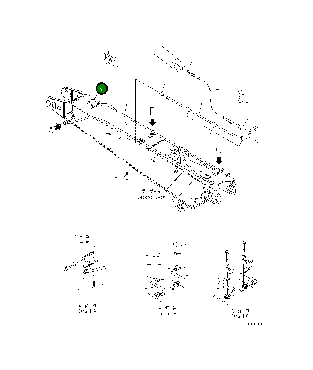 Кронштейн 20Y-62-24790 Komatsu