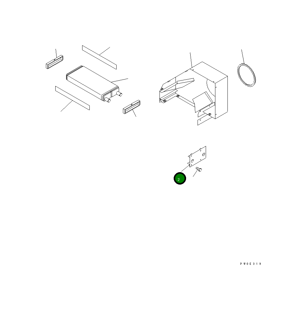 Корпус TW7021-0800 Komatsu