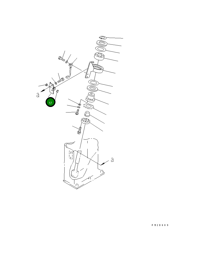 Кронштейн 569-44-87311 Komatsu