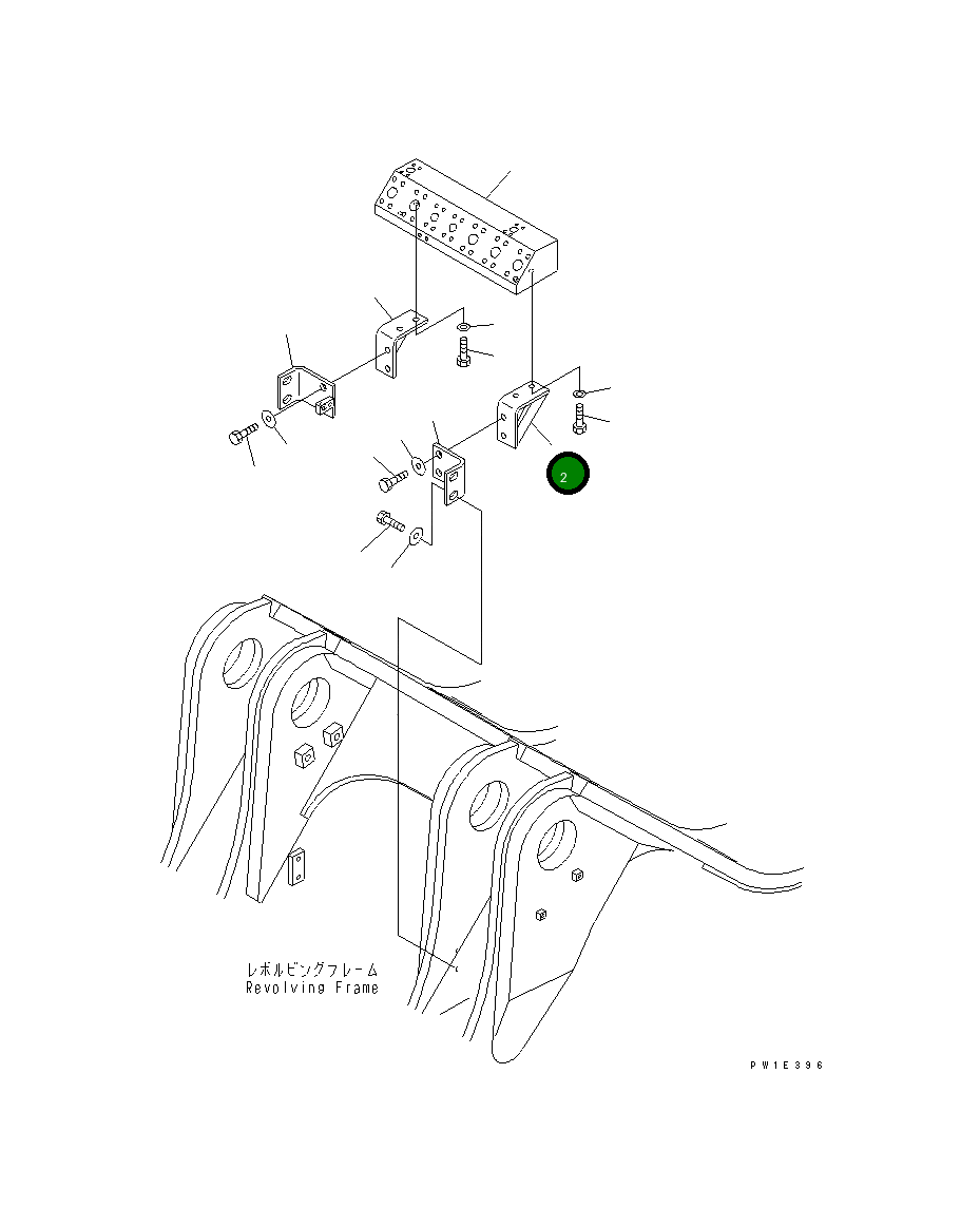 Кронштейн 21N-62-37690 Komatsu
