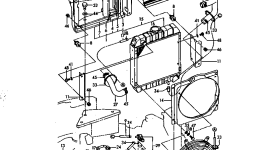Радиатор YM119233-44510 Komatsu