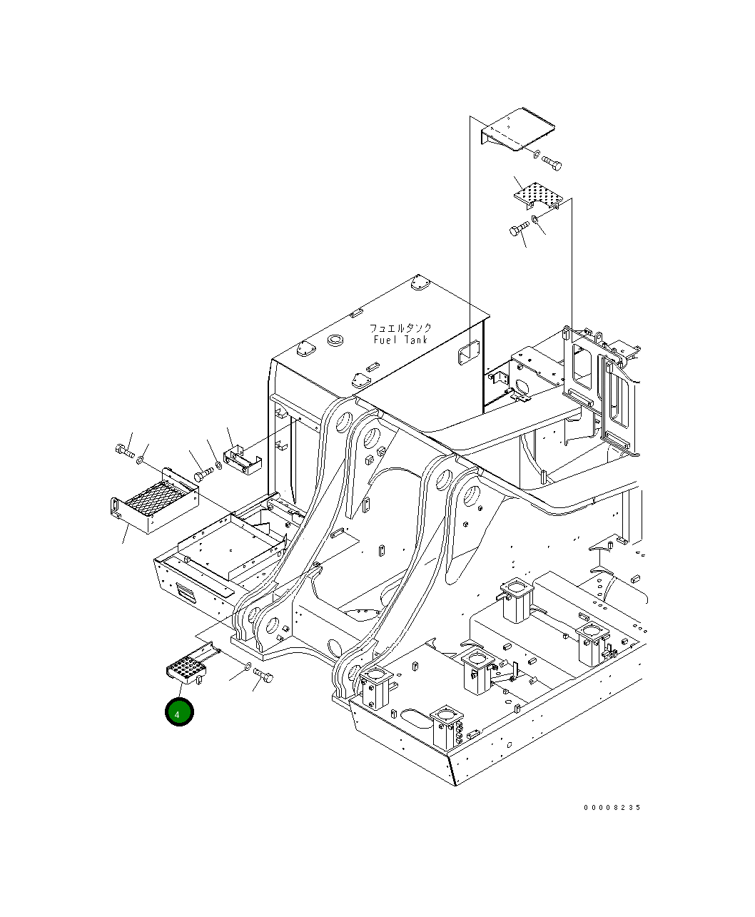 Кронштейн 21N-54-31792 Komatsu