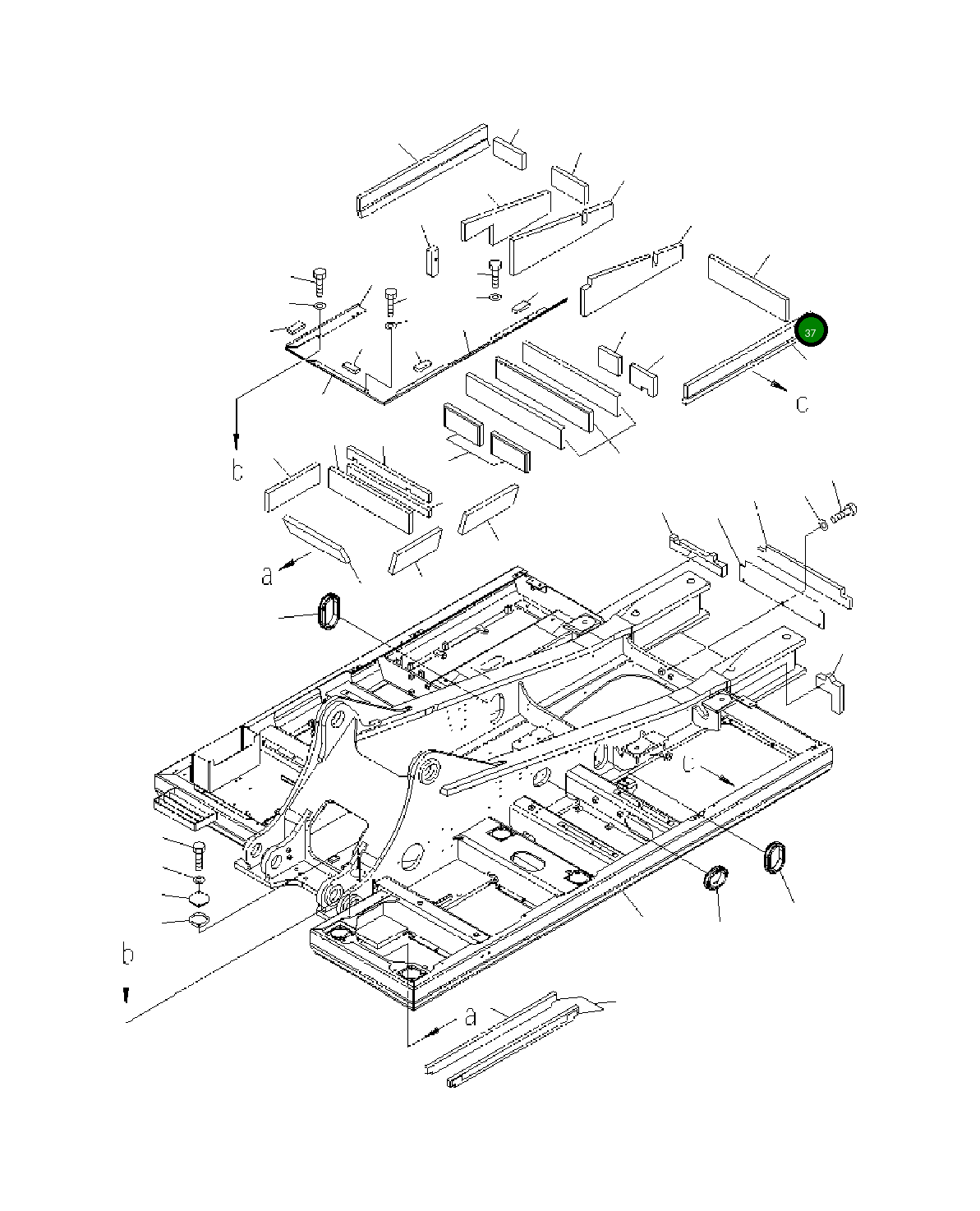 Лист 208-46-75421 Komatsu