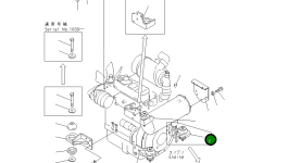 Кронштейн 22F-01-11260 Komatsu