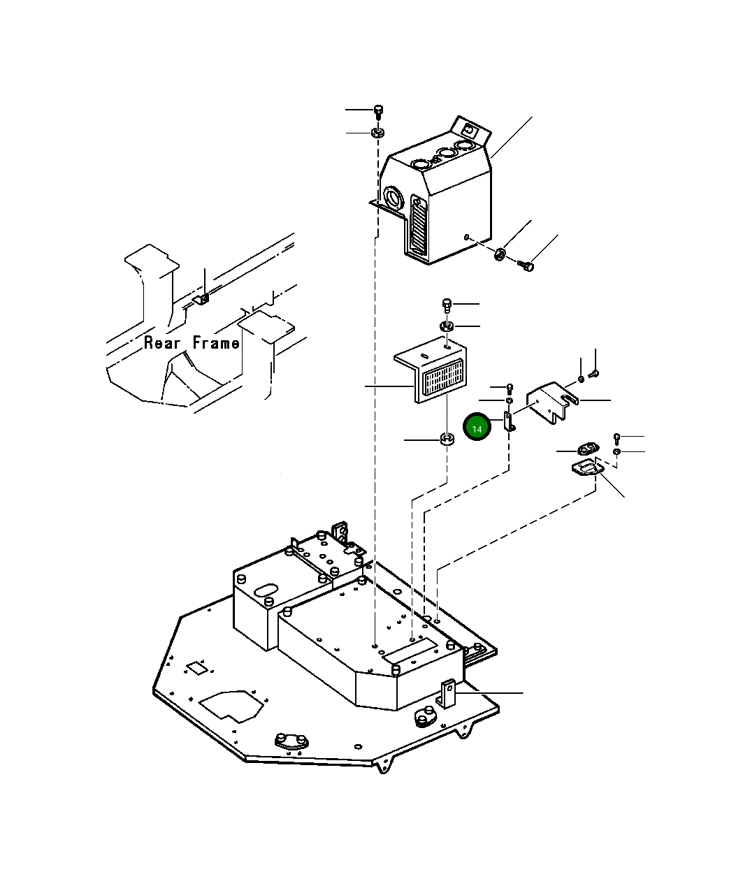 Кронштейн 416-942-A560 Komatsu