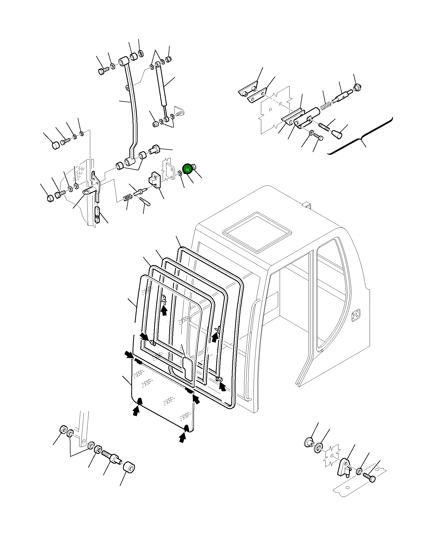 Палец 21D-54-13761 Komatsu