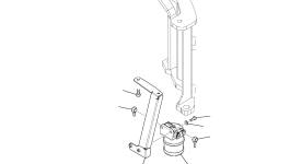 Кронштейн 2A1-54-13811 Komatsu