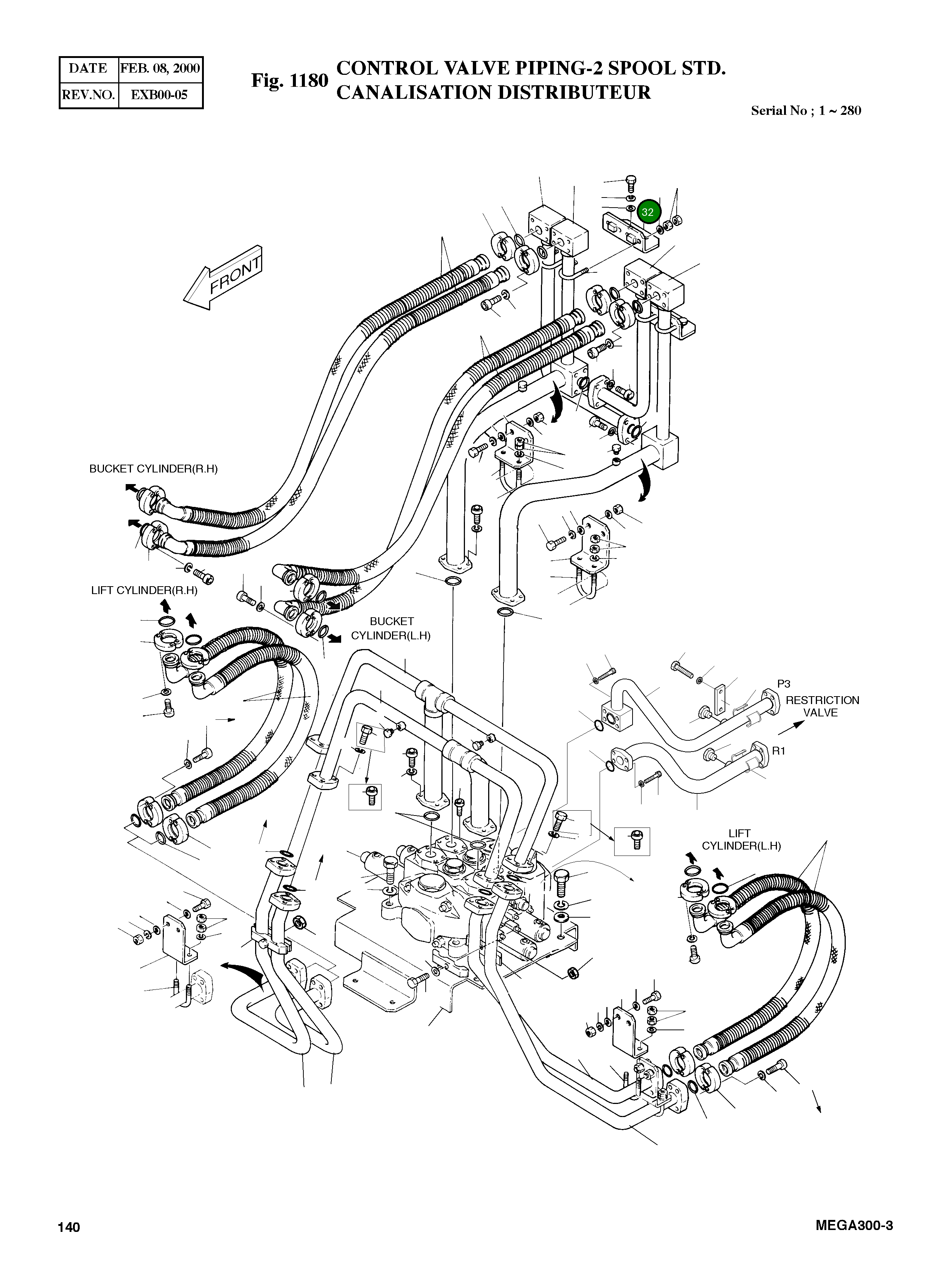 Кронштейн 4197-1281 Komatsu