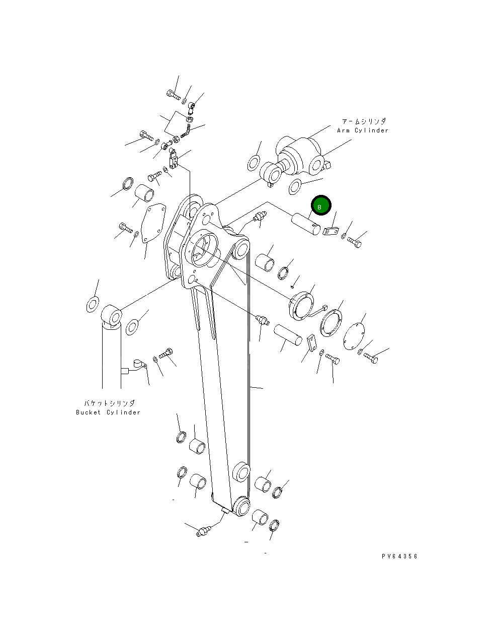Палец 21U-70-31631 Komatsu