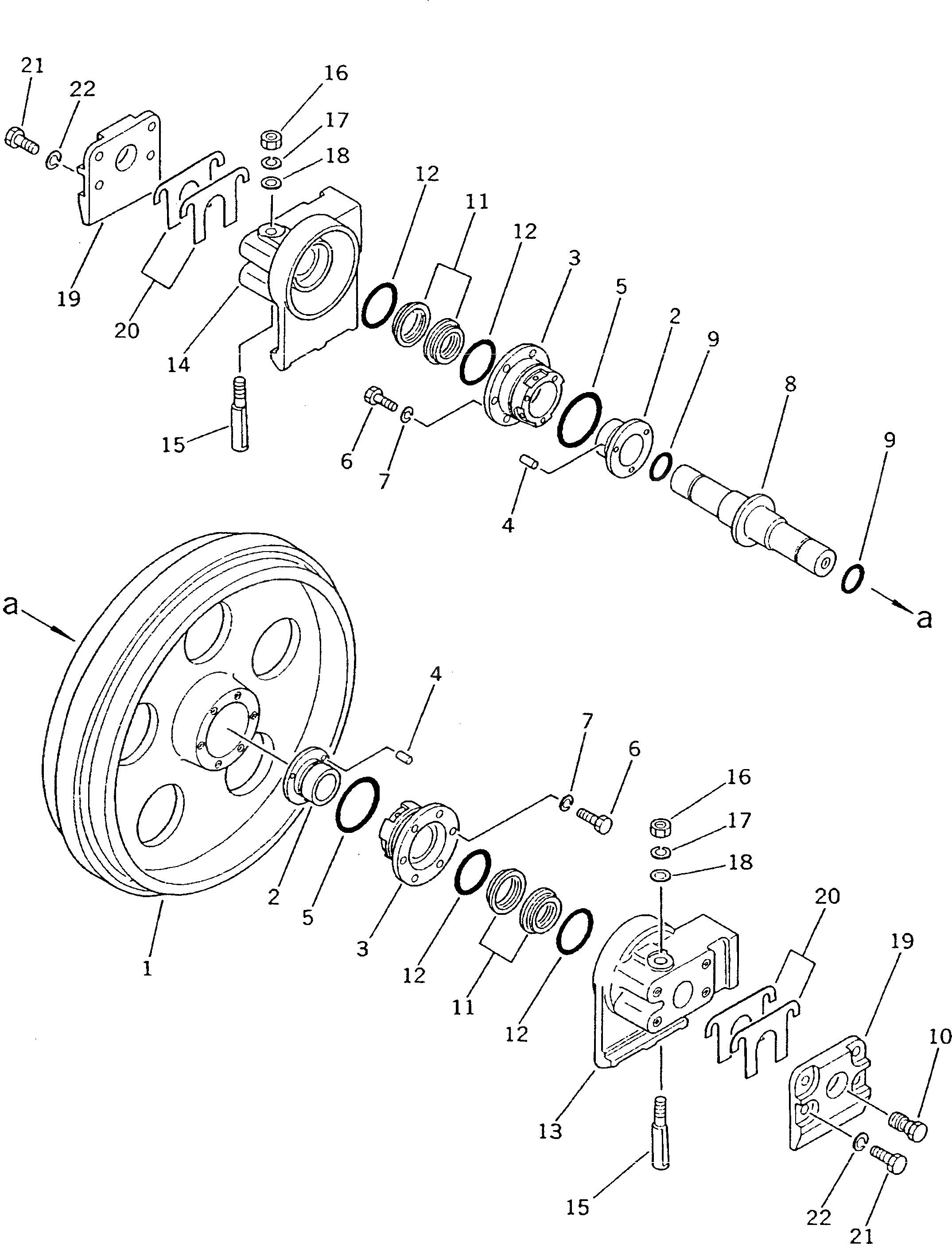 Направляющее колесо 10G-30-23310 Komatsu