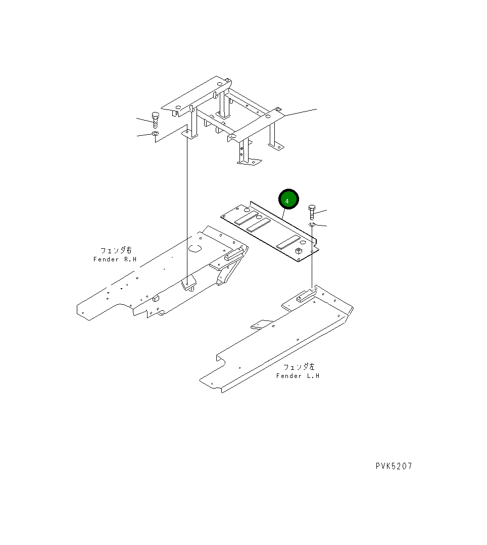 Кронштейн 104-54-41271 Komatsu