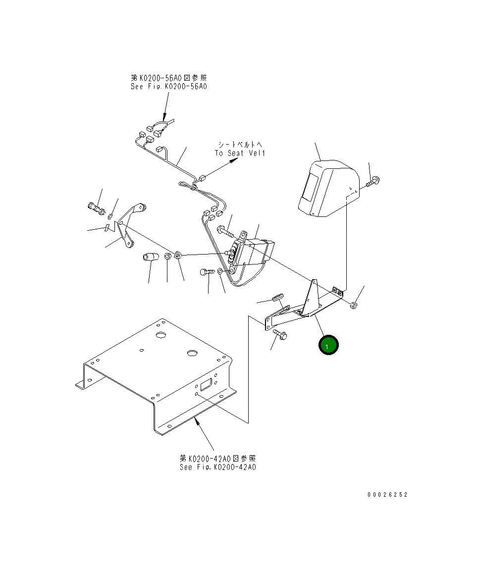 Кронштейн 569-43-82231 Komatsu